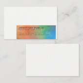 Moderne Abstracte kunstachtergrond Professionele P Visitekaartje (Voorkant / Achterkant)