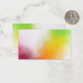 Moderne Abstracte kunstblanco Sjabloon rood geel (Voorkant / Achterkant in situ)