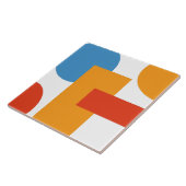 Moderne Abstracte kunstgeometrische vormen Tegeltje (Zijkant)
