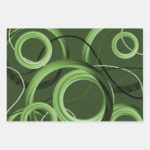 Moderne Abstracte kunstharpingpapierbladen Inpakpapier Vel (Voorkant 3)