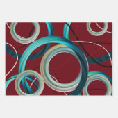 Moderne Abstracte kunstharpingpapierbladen Inpakpapier Vel (Voorkant)