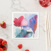 Moderne abstracte kunsthuisartikelen met bloemen servet (Insitu)