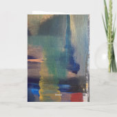 Moderne Abstracte Kunstkaart Feestdagen Kaart (Achterkant)