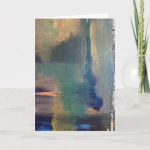 Moderne Abstracte Kunstkaart Feestdagen Kaart