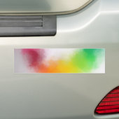Moderne Abstracte kunstkleurrijke blanco Sjabloon Bumpersticker (Op auto)