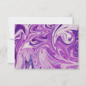 Moderne Abstracte kunstpasta Galaxy Stylish Weddin RSVP Kaartje (Achterkant)