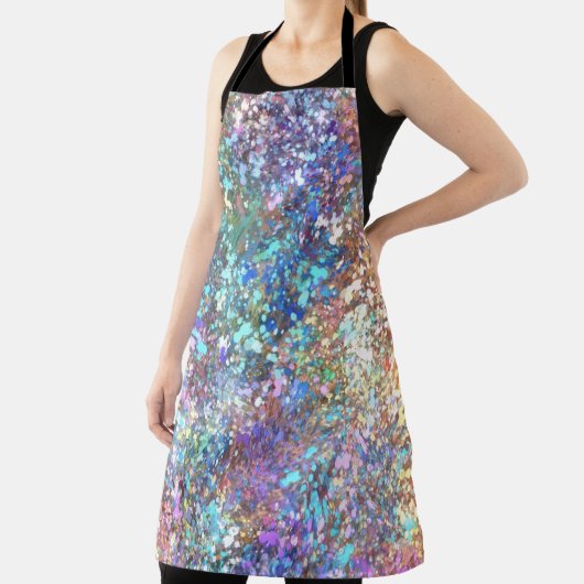 Moderne Abstracte kunstschilfklieren en splatters Schort (Insitu)