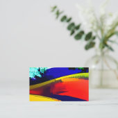 Moderne Abstracte kunsttextuur kleurrijk Visitekaartje (Staand voorkant)
