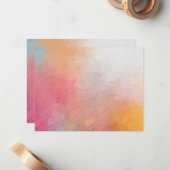 Moderne Abstracte Kunstwerk Blanke Sjabloon Kleurr (Voorkant / Achterkant in situ)