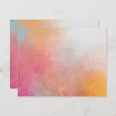 Moderne Abstracte Kunstwerk Blanke Sjabloon Kleurr (Voorkant / Achterkant)