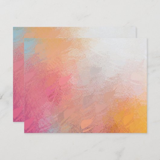 Moderne Abstracte Kunstwerk Blanke Sjabloon Kleurr (Voorkant / Achterkant)