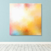 Moderne Abstracte kunstwerken Groen Blauw Geel Roo Canvas Afdruk (Insitu (Houten vloer))