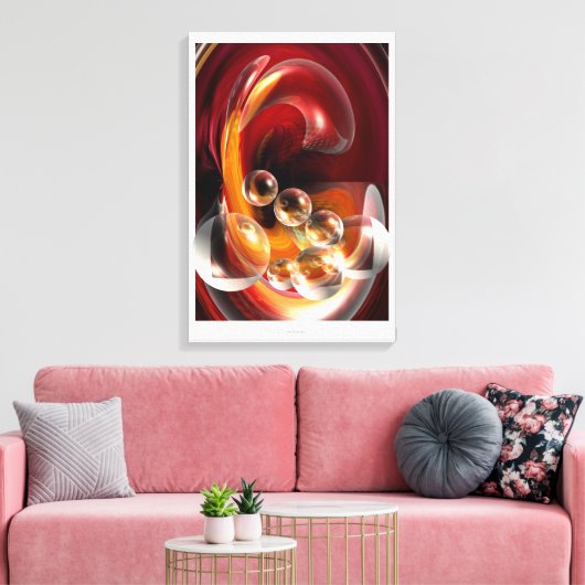 moderne abstracte kunstwerken serdar hizli canvas afdruk (Insitu (Woonkamer))