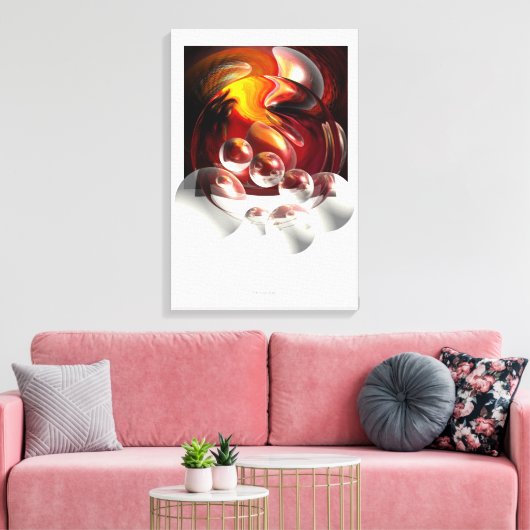 moderne abstracte kunstwerken serdar hizli canvas afdruk (Insitu (Woonkamer))