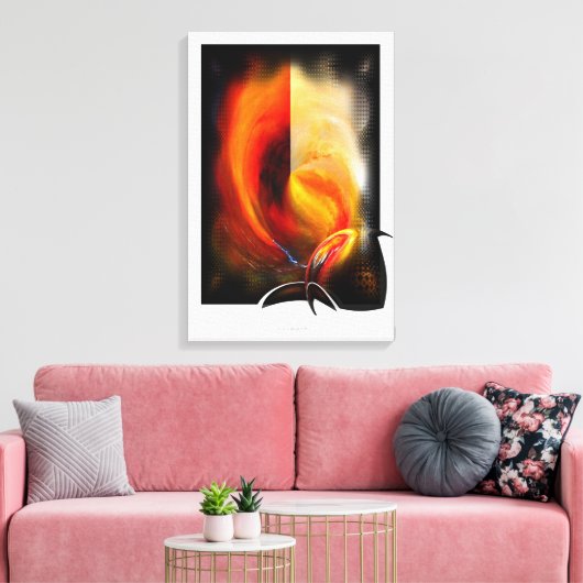 moderne abstracte kunstwerken serdar hizli canvas afdruk (Insitu (Woonkamer))