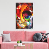 moderne abstracte kunstwerken serdar hizli canvas afdruk (Insitu (Woonkamer))