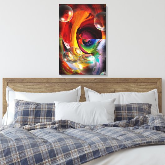 moderne abstracte kunstwerken serdar hizli canvas afdruk (Insitu (Slaapkamer))