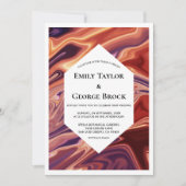 Moderne Abstracte laedolie Minimale bruiloft Kaart (Voorkant)