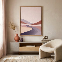 Moderne Abstracte Landschap Muurkunst voor de Woon Poster