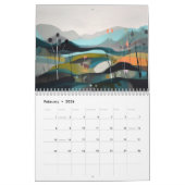 Moderne Abstracte landschappen Kalender (Feb 2026)