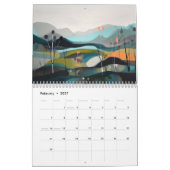 Moderne Abstracte landschappen Kalender (Feb 2027)