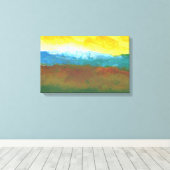 Moderne Abstracte landschapskappen Canvas Afdruk (Insitu (Houten vloer))