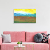 Moderne Abstracte landschapskappen Canvas Afdruk (Insitu (Woonkamer))