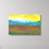 Moderne Abstracte landschapskappen Canvas Afdruk (Voorkant)