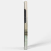 Moderne Abstracte landschapskunst Custom NameTeal Samsung Galaxy Hoesje (Rechterkant)