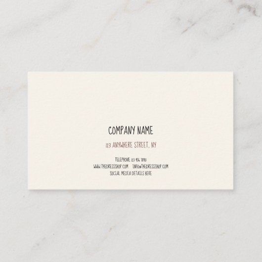 Moderne Abstracte landschapsvormen Visitekaartje (Achterkant)