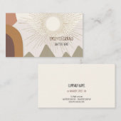 Moderne Abstracte landschapsvormen Visitekaartje (Voorkant / Achterkant)