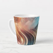 Moderne Abstracte Latte Mok (Linkerhoek)
