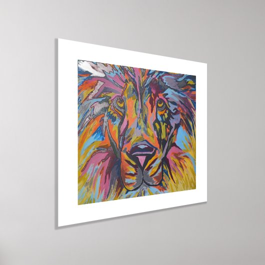 Moderne Abstracte leeuw Folie Afdrukken (Laagn)