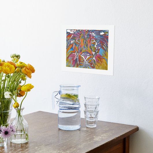 Moderne Abstracte leeuw Folie Afdrukken (Laag (Keuken))