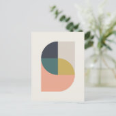 Moderne Abstracte legante geometrische minimalist Briefkaart (Staand voorkant)