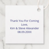 Moderne Abstracte letter A Monogram op maat Bedankjes Labels (Achterkant)