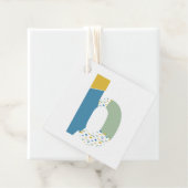 Moderne Abstracte Letter B Monogram Persoonlijk Bedankjes Labels (In situ)