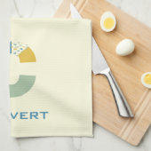 Moderne Abstracte letter C Monogram Initiaal Theedoek (Quarter Fold)