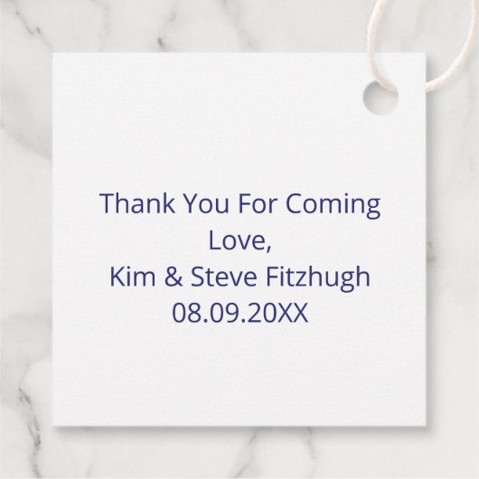 Moderne Abstracte Letter F Monogram Persoonlijk Bedankjes Labels (Achterkant)