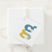 Moderne Abstracte Letter G Monogram Persoonlijk Bedankjes Labels (In situ)