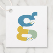 Moderne Abstracte Letter G Monogram Persoonlijk Bedankjes Labels (Voorkant)
