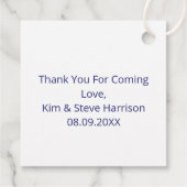 Moderne Abstracte letter H Monogram op maat Bedankjes Labels (Achterkant)