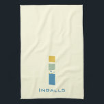 Moderne Abstracte Letter I Monogram Initiaal Theedoek<br><div class="desc">Een theekdoek met een abstract modern monogram.</div>