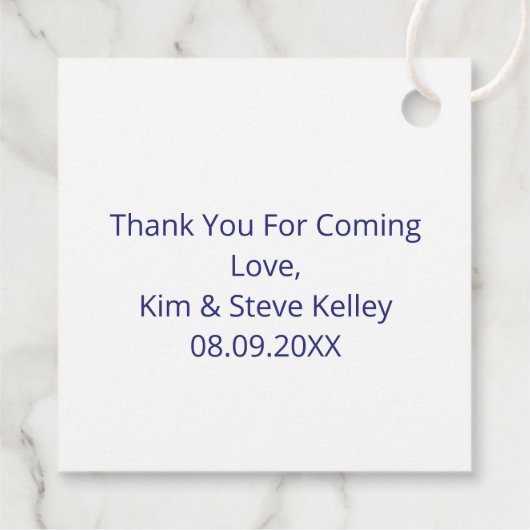 Moderne Abstracte Letter K Monogram op maat Bedankjes Labels (Achterkant)