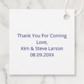 Moderne Abstracte Letter L Monogram Persoonlijk Bedankjes Labels (Achterkant)