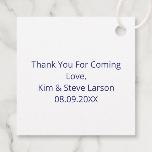 Moderne Abstracte Letter L Monogram Persoonlijk Bedankjes Labels (Achterkant)