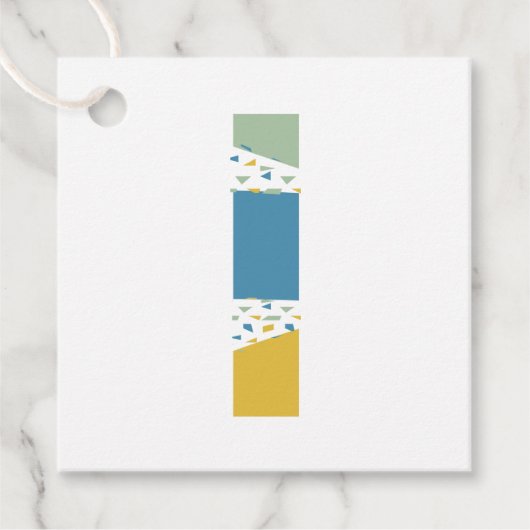 Moderne Abstracte Letter L Monogram Persoonlijk Bedankjes Labels (Voorkant)