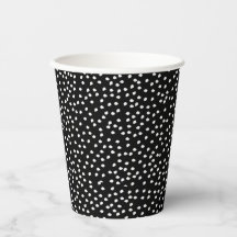 Moderne Abstracte Leuke Polka Dot Zwart-wit