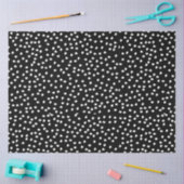 Moderne Abstracte Leuke Polka Dot Zwart-wit Tissuepapier (Craft)
