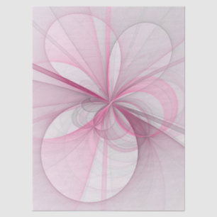 Moderne Abstracte Licht Roze Grijs Fractal Design Tissuepapier